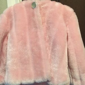 Mud pie child faux fur coat